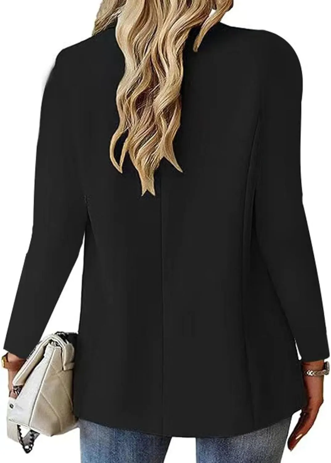 Blazers for Women 2025 Summer Lightweight Business Casual Open Front Long Sleeve Suit Jackets Slim Fit Jackets