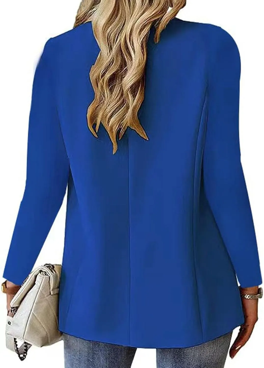 Blazers for Women 2025 Summer Lightweight Business Casual Open Front Long Sleeve Suit Jackets Slim Fit Jackets