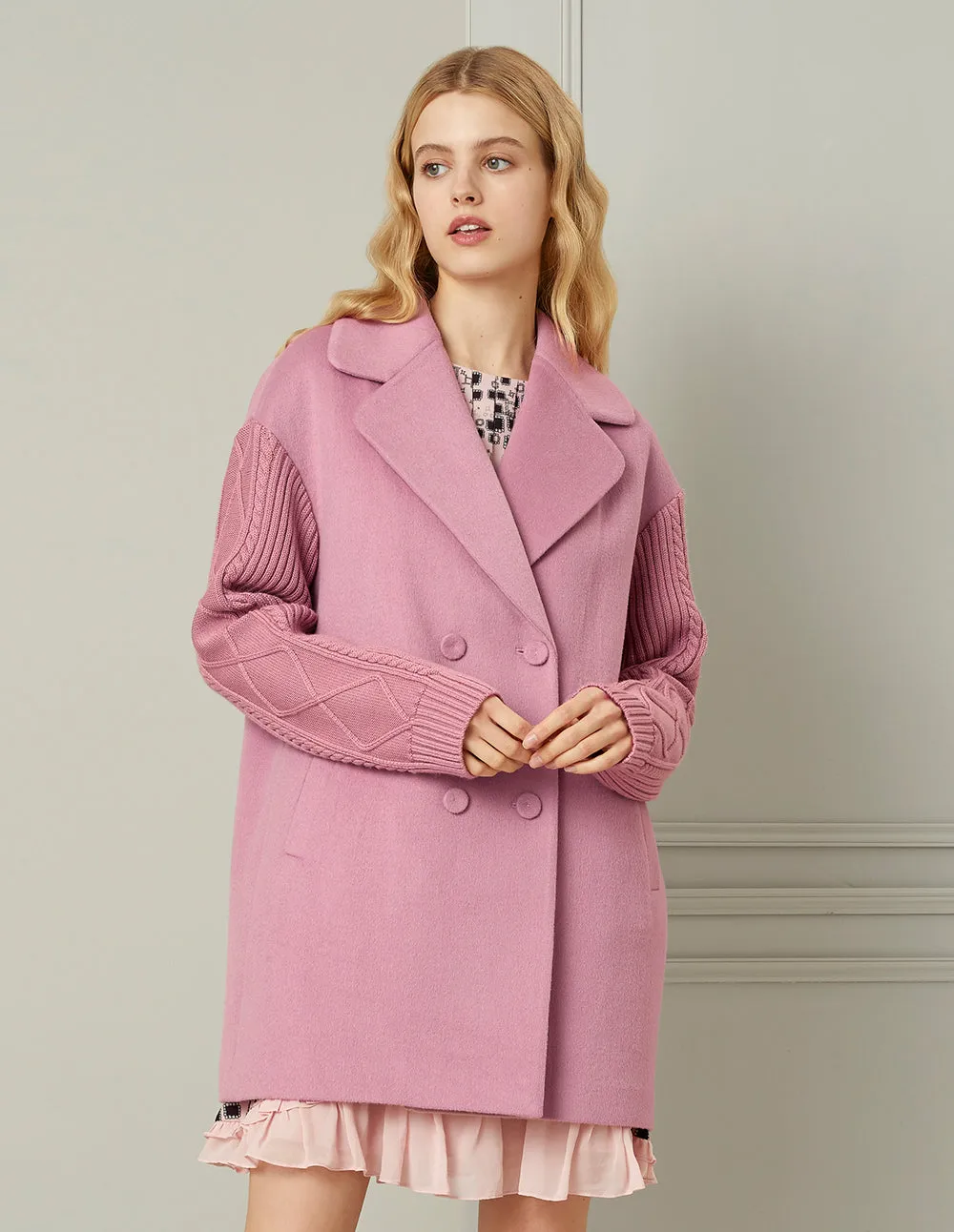 BORA AKSU DOUBLE-BREASTED WOOL COAT
