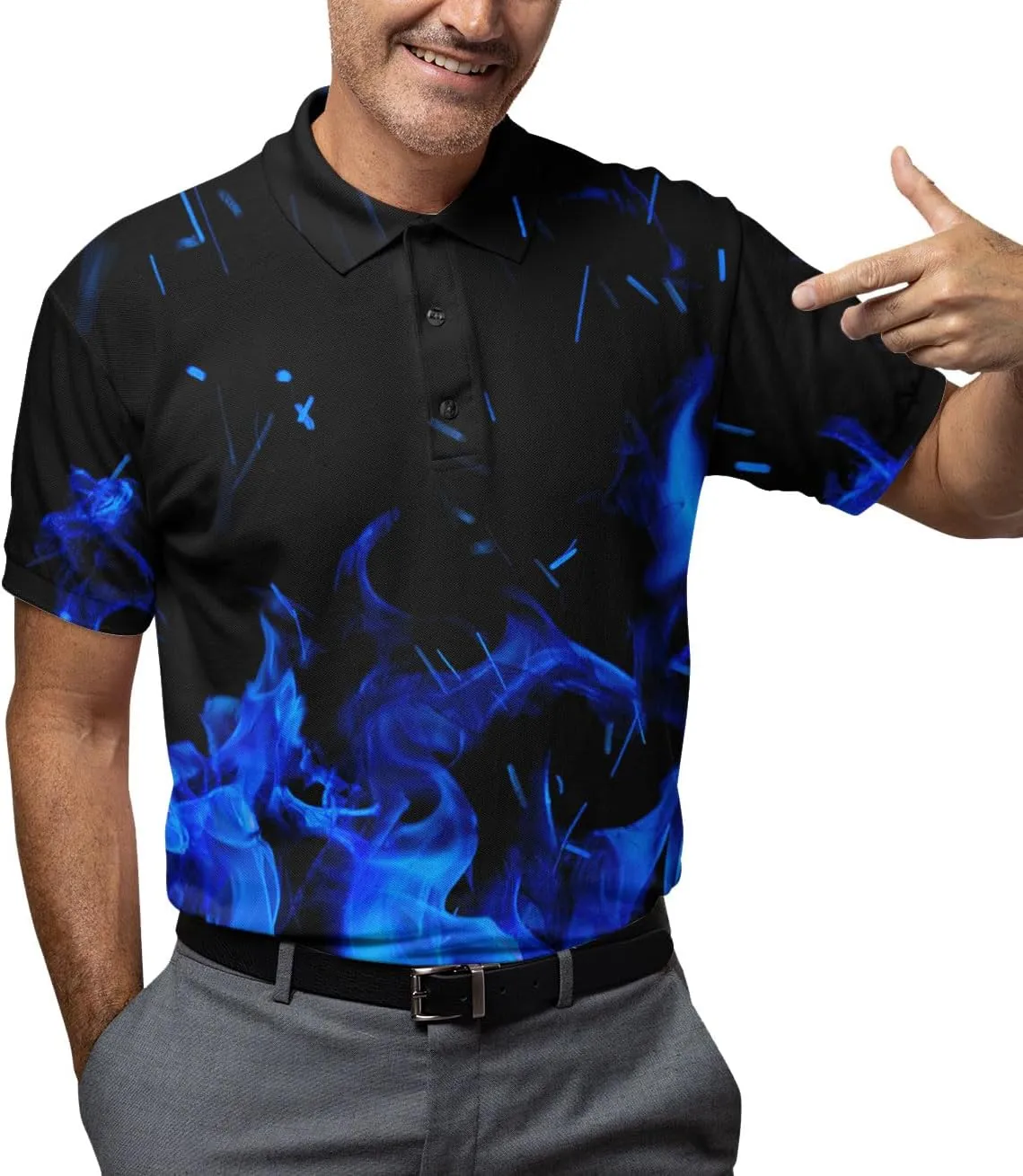 Colorful Polo Shirts for Men Casual Mens Polo Shirts Short Sleeve Golf Shirts for Men