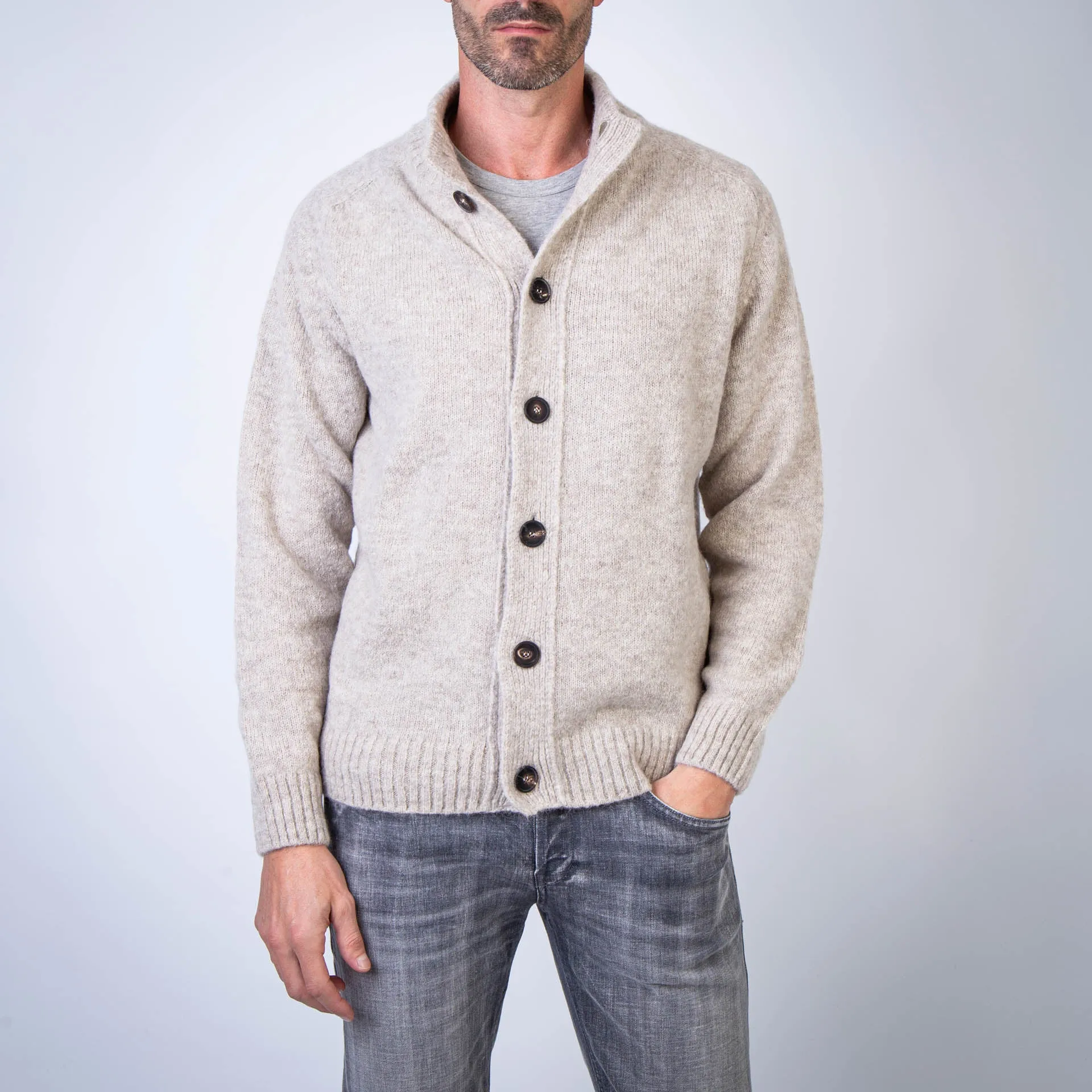 FILIPPO DE LAURENTIIS CARDIGAN BB3MLM WA5R 031 BEIGE