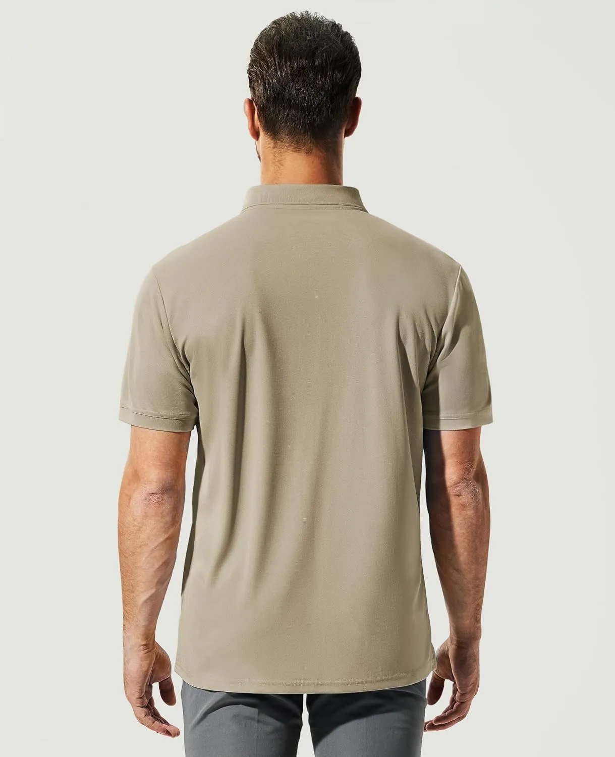 Haimont Mens Polo Shirts Dry Fit Performance Collared Shirts Short Sleeve Casual Moisture Wicking Shirts