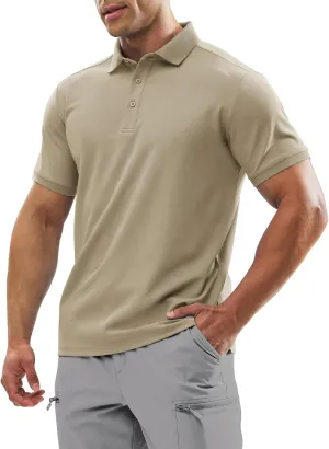 Haimont Mens Polo Shirts Dry Fit Performance Collared Shirts Short Sleeve Casual Moisture Wicking Shirts