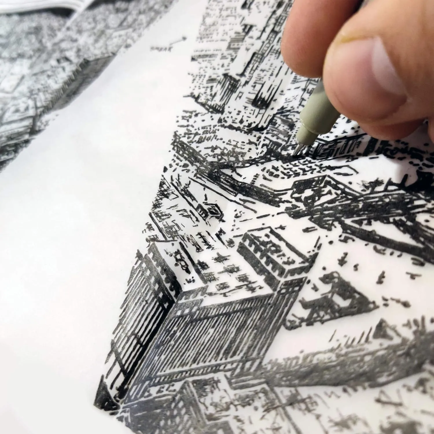 Hand-Drawn W Skyline T-Shirt