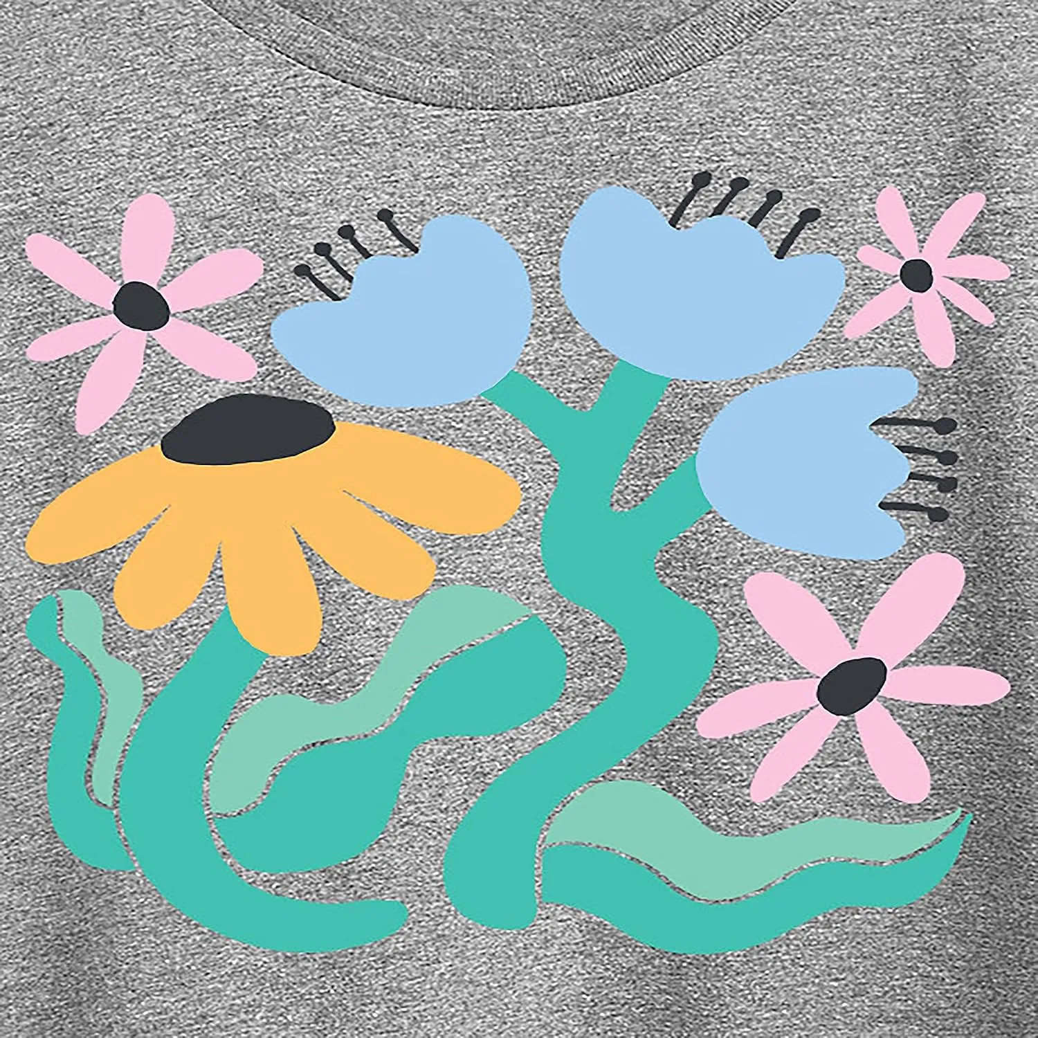 Instant Message - Spring - Abstract Flowers - Women's Short Sleeve Graphic T-Shirt