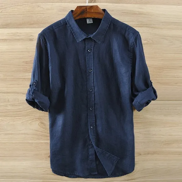 Ivory Coastal Casual 100% Linen Mens Shirt