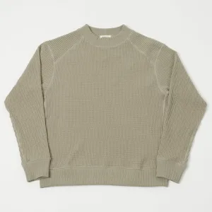 Jackman JM7200 Waffle Midneck Sweatshirt - Shadow Khaki