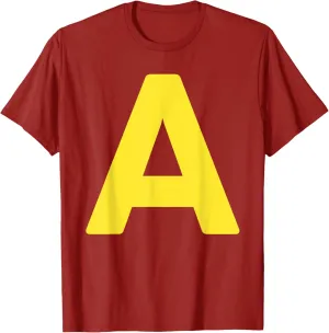 Letter A Funny Matching Halloween Costume T-Shirt