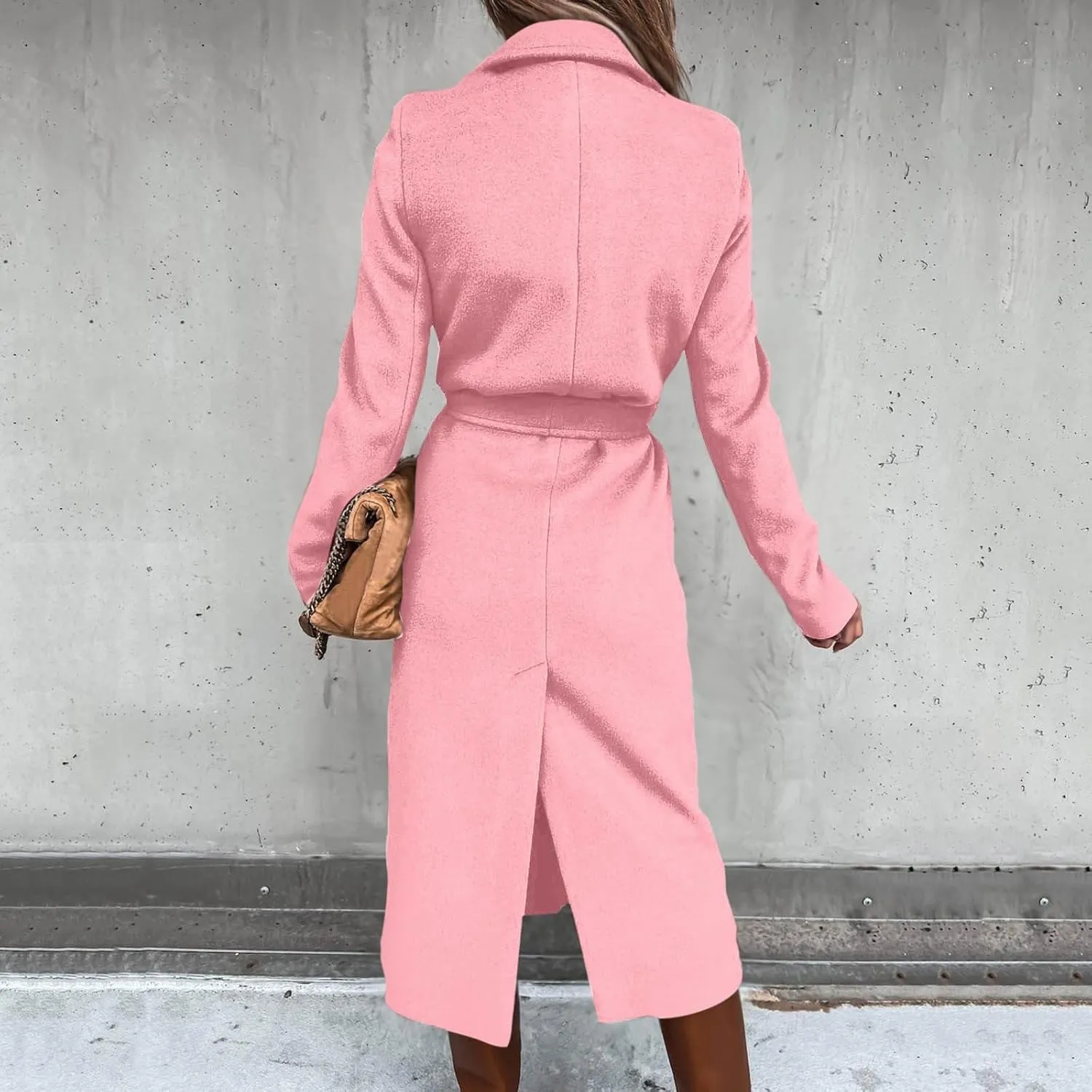 Lightweight Trench Coat Women Jacket Loose Fitting Warm Winter Outwear Fashion Lapel Jacket Coats Short Trench Coat