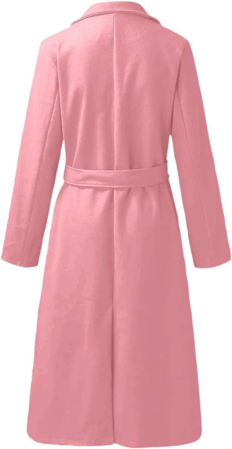 Lightweight Trench Coat Women Jacket Loose Fitting Warm Winter Outwear Fashion Lapel Jacket Coats Short Trench Coat
