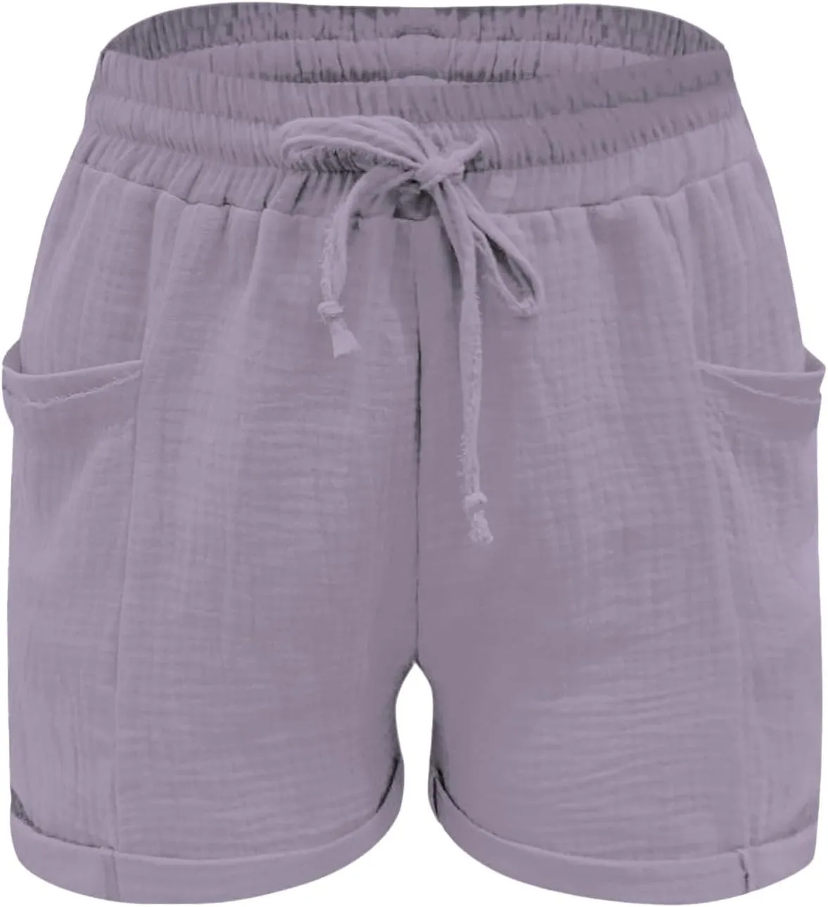 Linen Shorts for Women Dressy High Waisted Wide Leg Tailored Shorts Business Casual Work Shorts Pants with Pockets