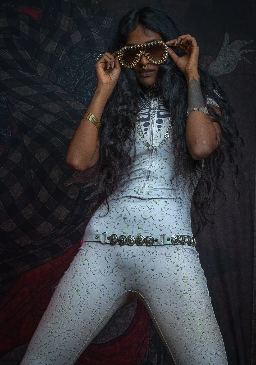 Long Bodysuit  / Sportswear - TRIBALSEA IKARO Cream
