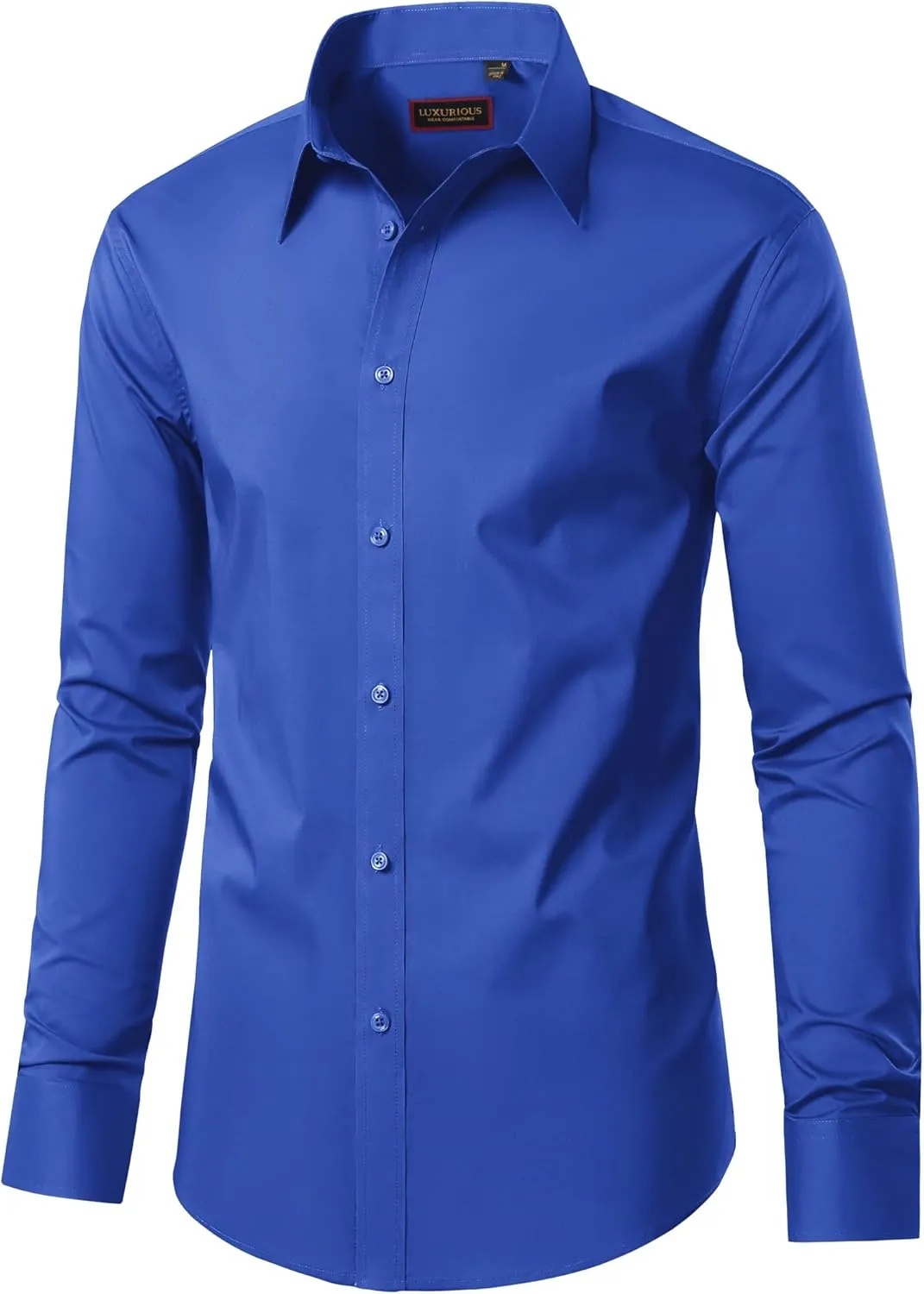 Mens Dress Shirts Long Sleeve Dress Shirts for Men Cotton Button Down Shirt Regular Big and Tall Dress Shirts
