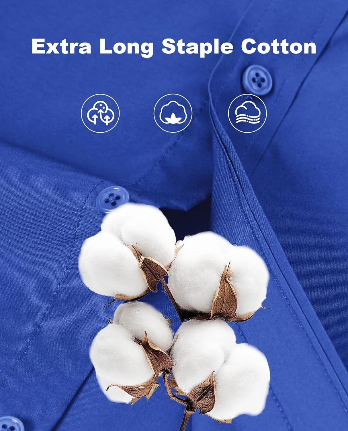 Mens Dress Shirts Long Sleeve Dress Shirts for Men Cotton Button Down Shirt Regular Big and Tall Dress Shirts