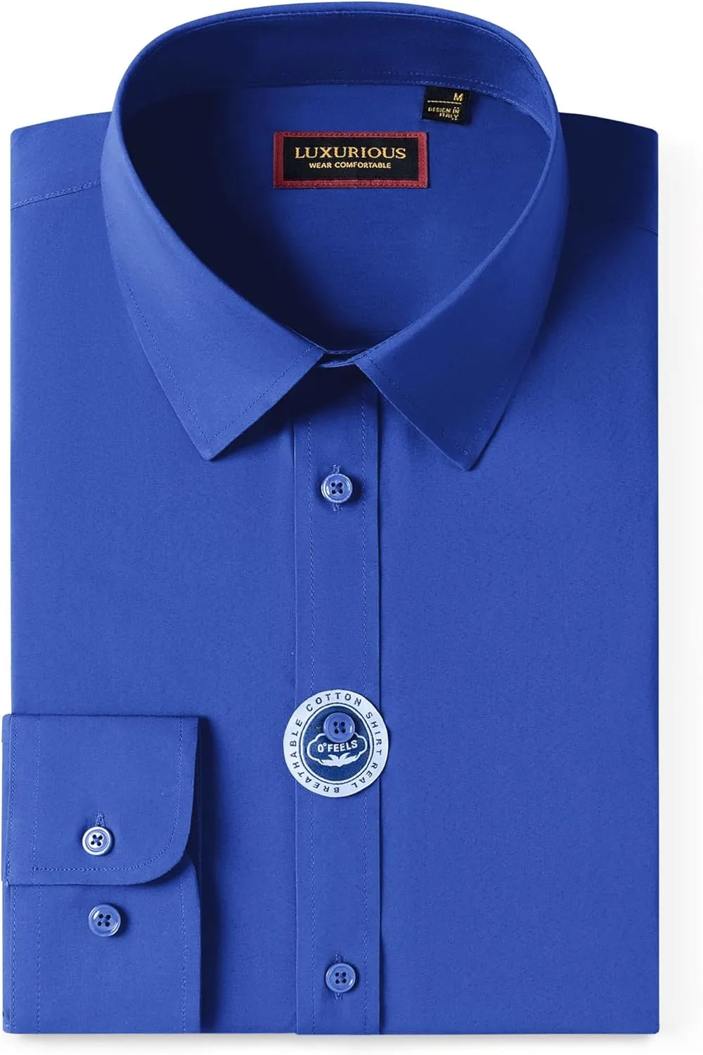 Mens Dress Shirts Long Sleeve Dress Shirts for Men Cotton Button Down Shirt Regular Big and Tall Dress Shirts