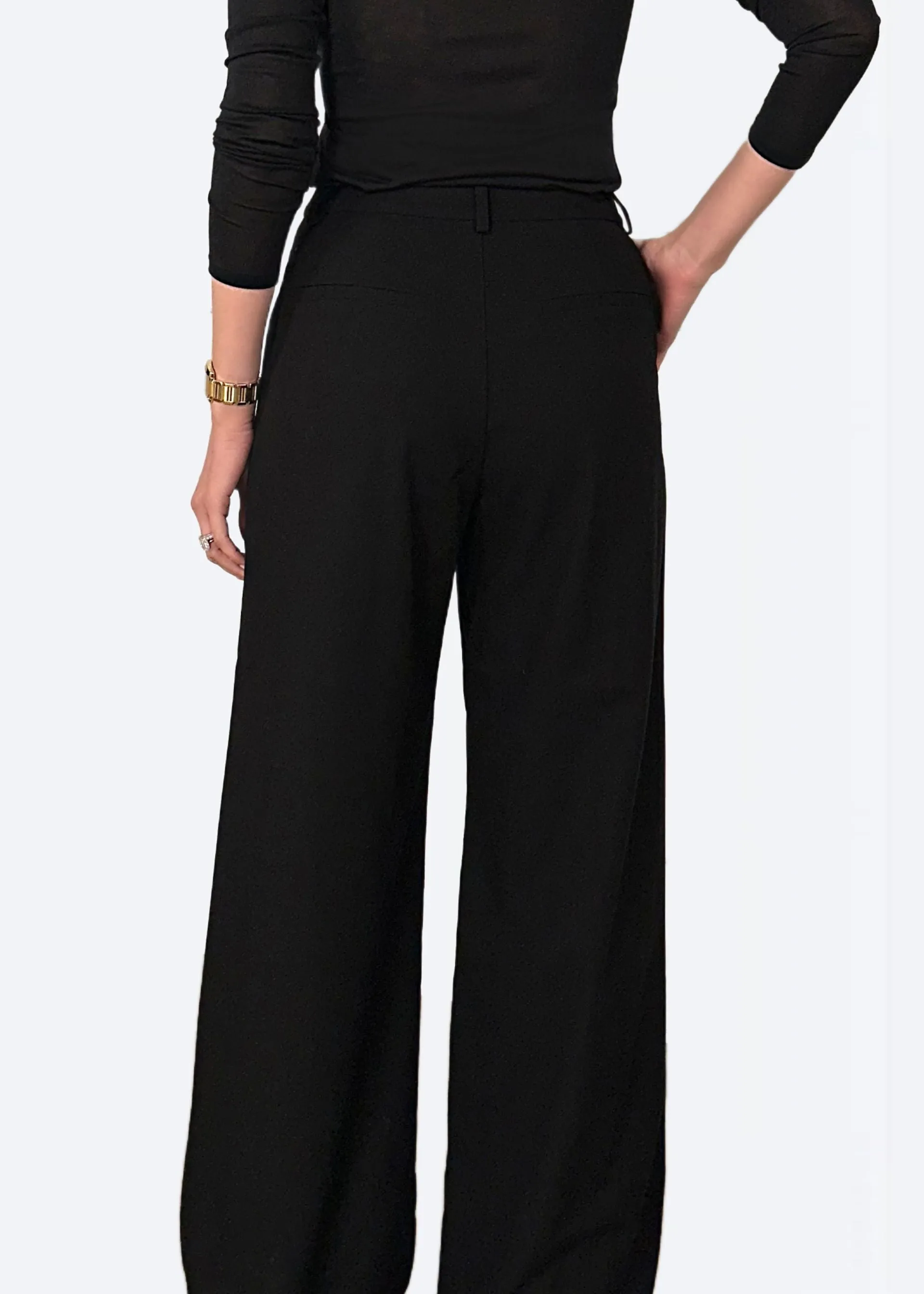 Rosheen Wide Leg Pant Black