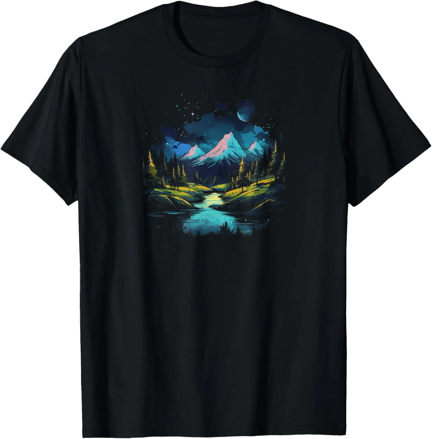 Serene Mountain Landscape T-Shirt