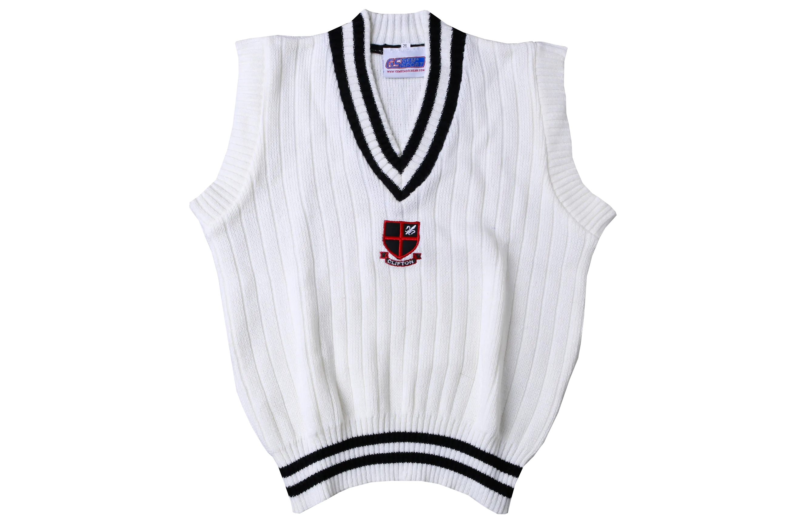 Sleeveless Emb Jersey - Clifton Cricket
