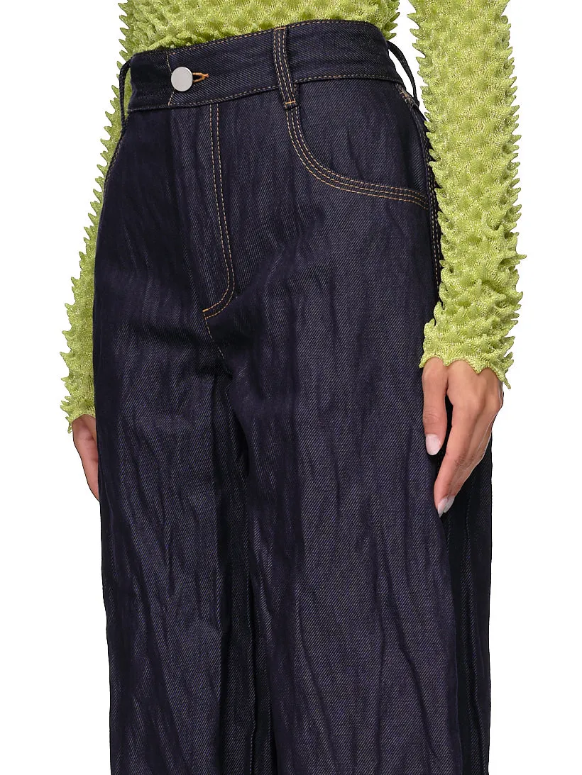 Wide Leg Jeans (696629V1VA0-3399-INDIGO)
