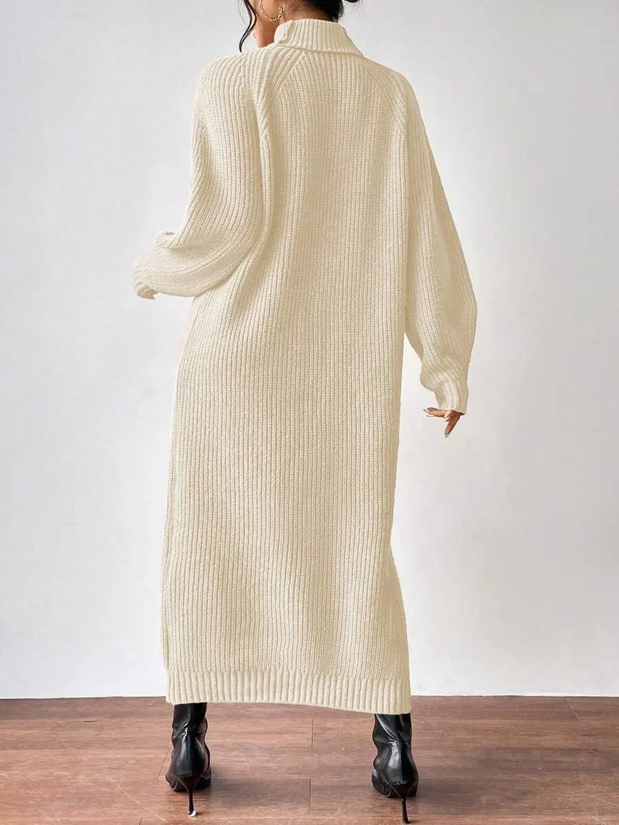 Women's Winter Sweater Oversized Long Sleeve Knitwear Dress