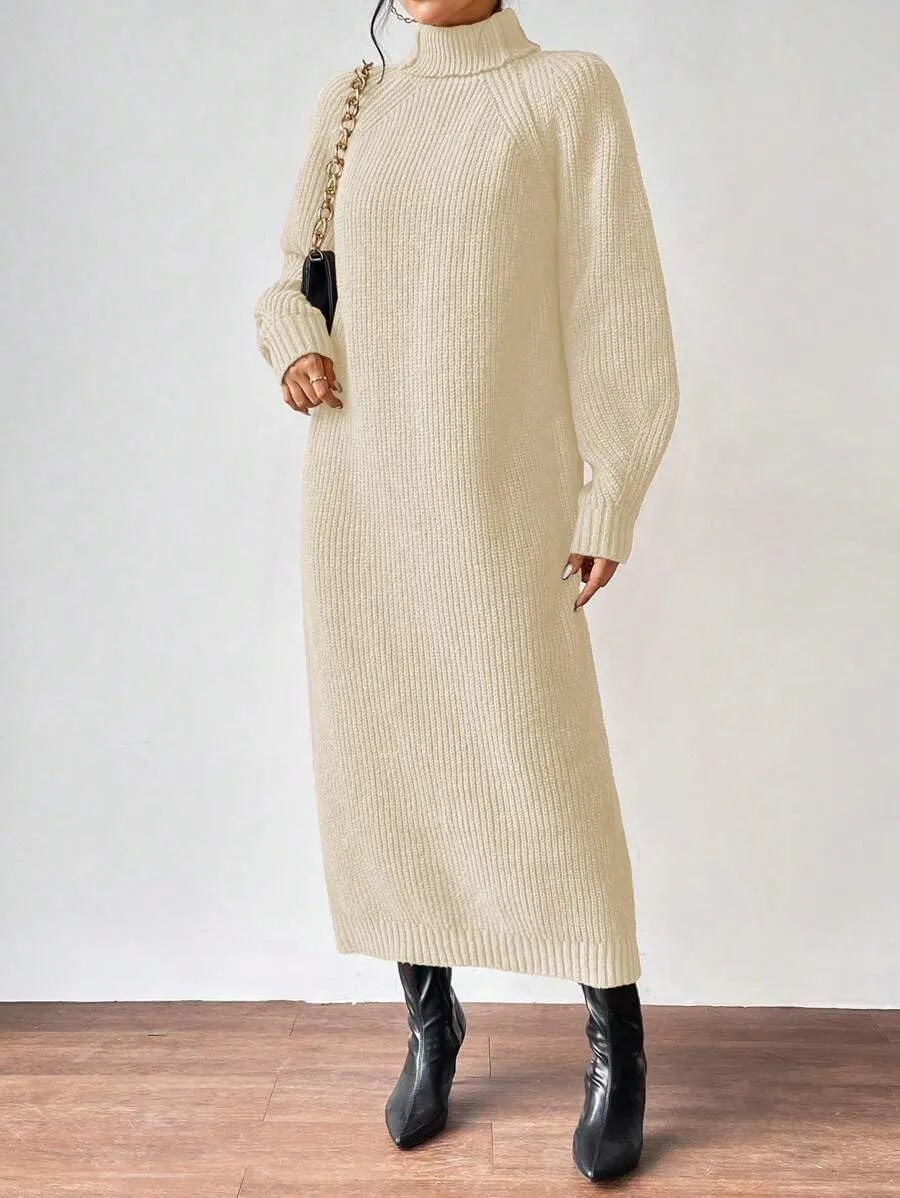 Women's Winter Sweater Oversized Long Sleeve Knitwear Dress