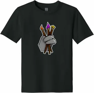 Youth Gorilla Illustrator Finger Painter T-Shirt