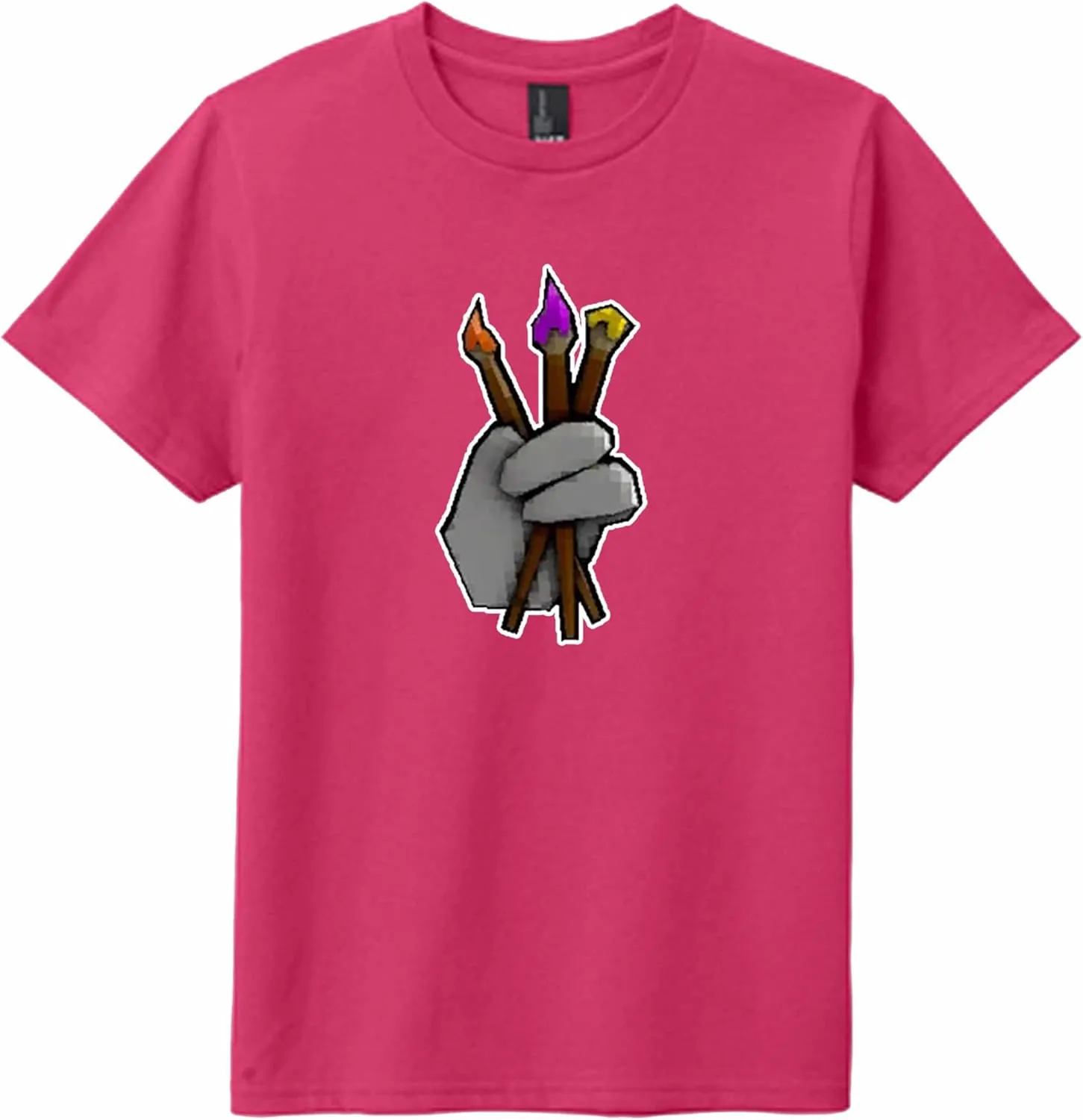 Youth Gorilla Illustrator Finger Painter T-Shirt